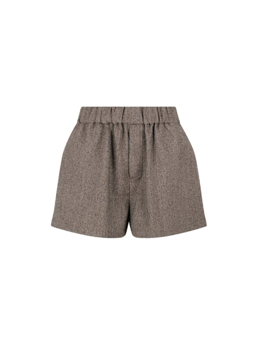 DISSH Size 2 Frankie Choc Tweed Paperbag Waist Shorts